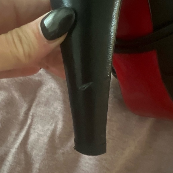 Christian Louboutin S.I.T Rain Ankle Boots 100 Black Leather size 38 - Picture 6 of 11